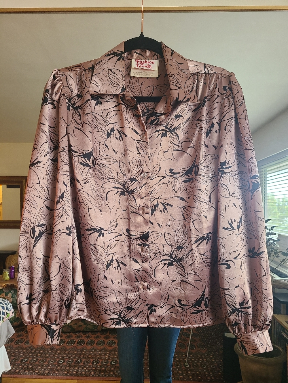 The Golden Goose Vintage 70s Blouse M - Picture 8 of 9